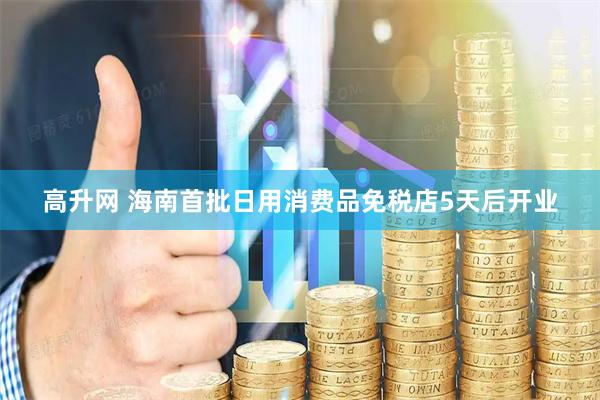 高升网 海南首批日用消费品免税店5天后开业